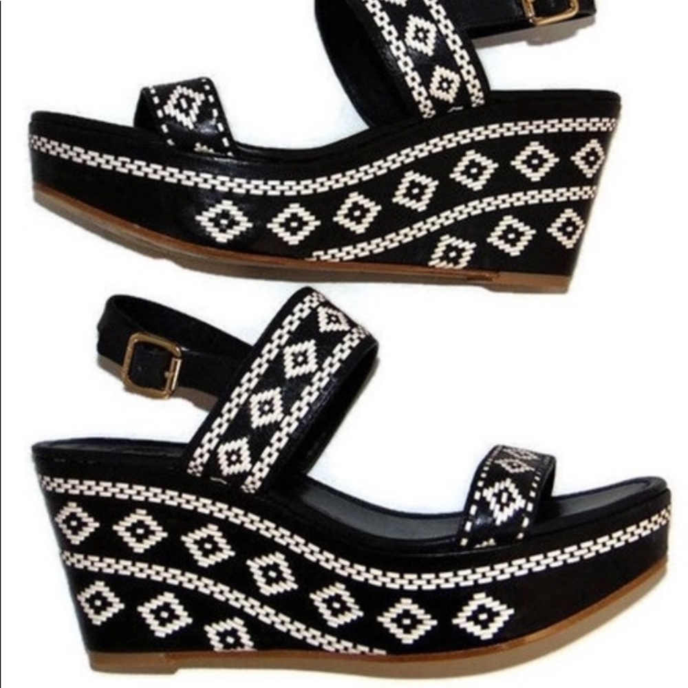 Tory Burch Reena 7.5 Moroccan Aztec wench